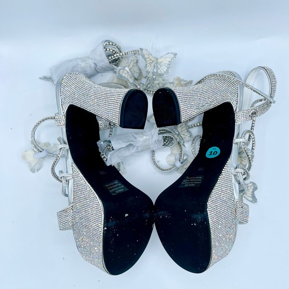 BN Dolls Kill Pixie Queen Lace Up Heel Size 10 - Picture 15 of 16